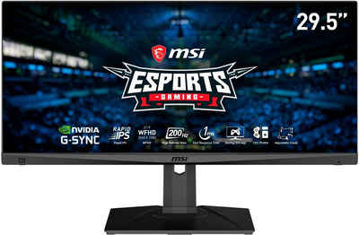 MSI Optix MAG301RF Gaming-Monitor (75 cm/29,5 ", 2560 x 1080 px, WFHD, 1 ms Reaktionszeit, 200 Hz, VA LED, 3 Jahre Herstellergarantie)