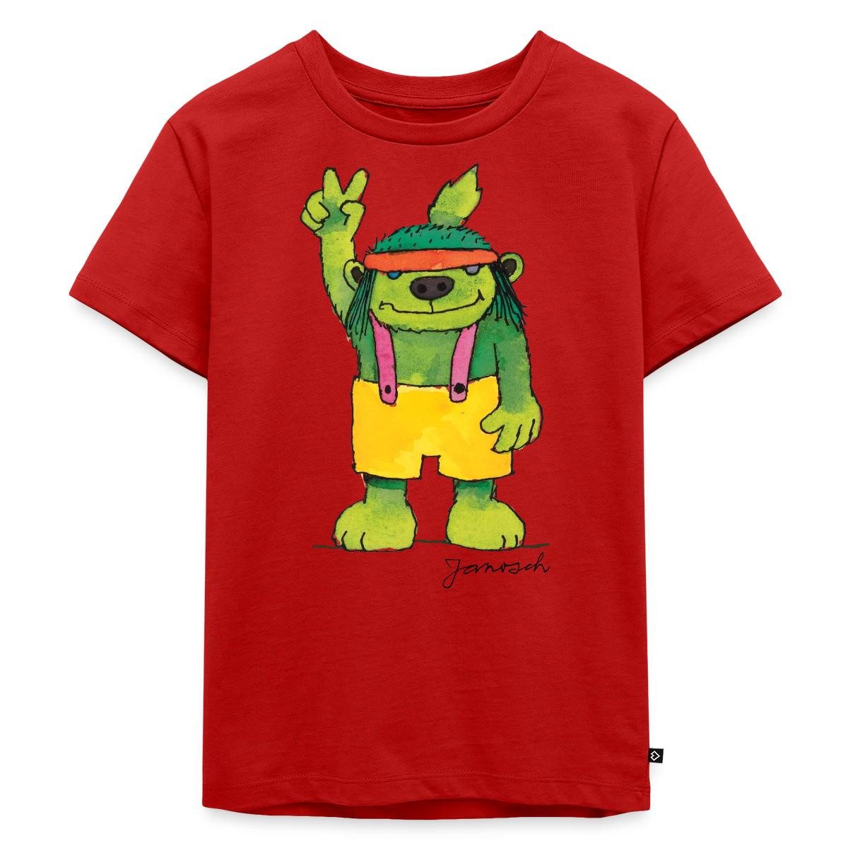 Spreadshirt T-Shirt Janosch Emil der Grünbar Peace Kinder Premium T-Shirt (1-tlg)