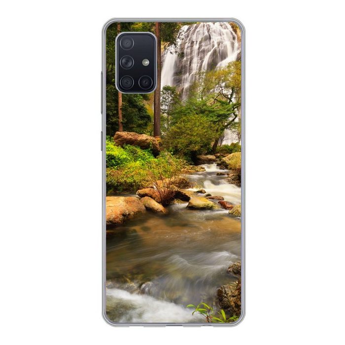 MuchoWow Handyhülle Ein tropischer Regenwald im Klong Lan-Nationalpark Phone Case Handyhülle Samsung Galaxy A71 Silikon Schutzhülle