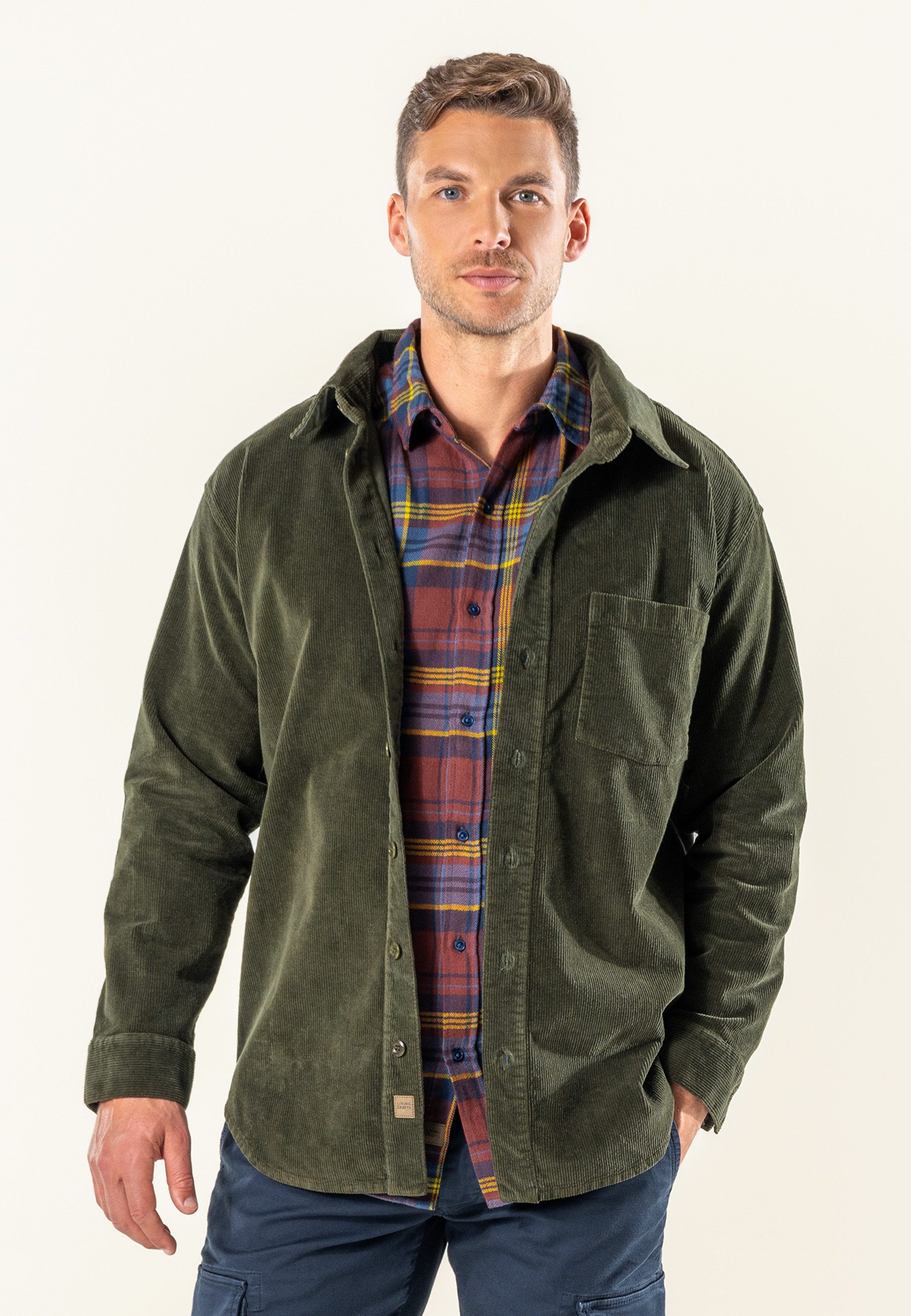 LIVING CRAFTS Cordjacke PIET GOTS zertifiziert