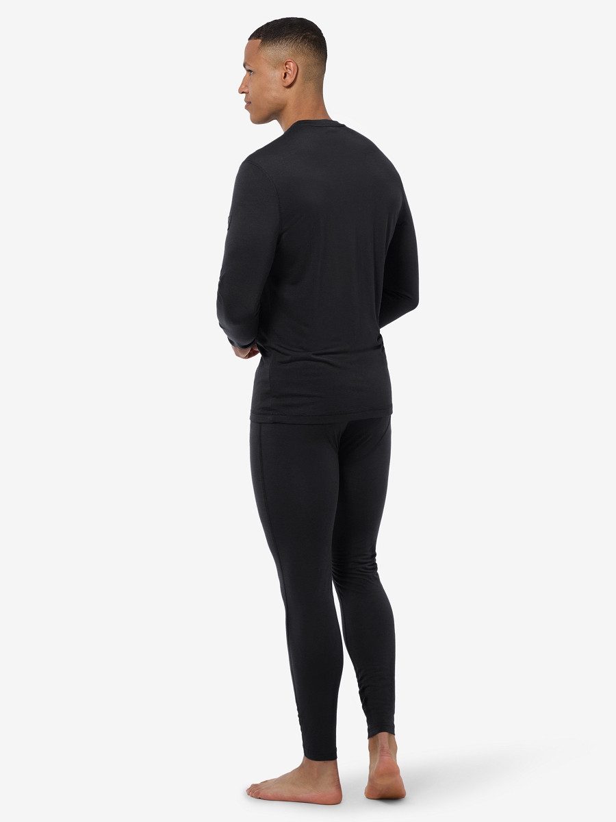 SUPER.NATURAL Langarmshirt für Herren, nachhaltig, Merino M BIO BASE LS atmungsaktiv, enganliegend