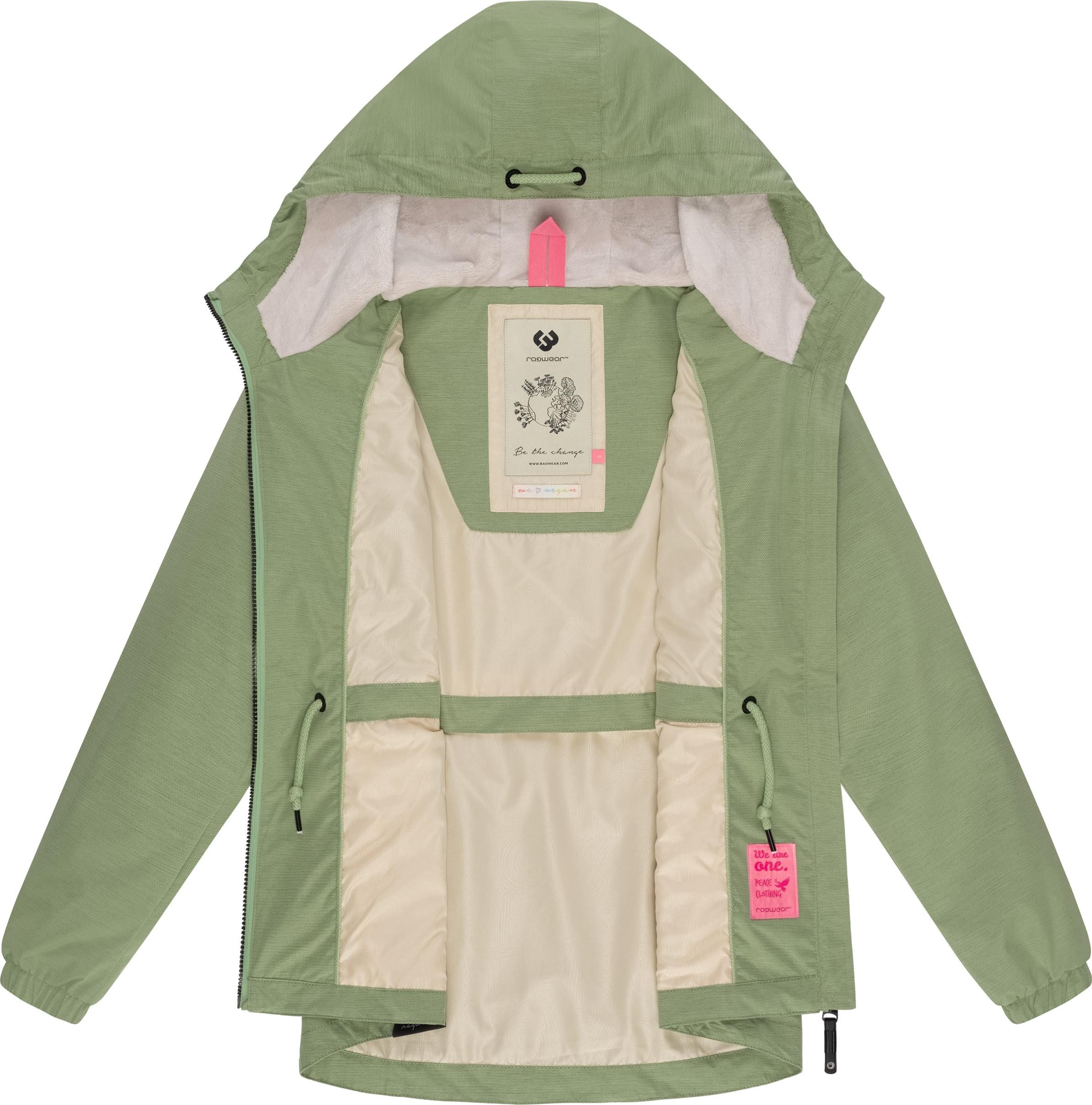 Ragwear Outdoorjacke Dankka Tech Stylische Damen Übergangsjacke aus wasserdichtem Material