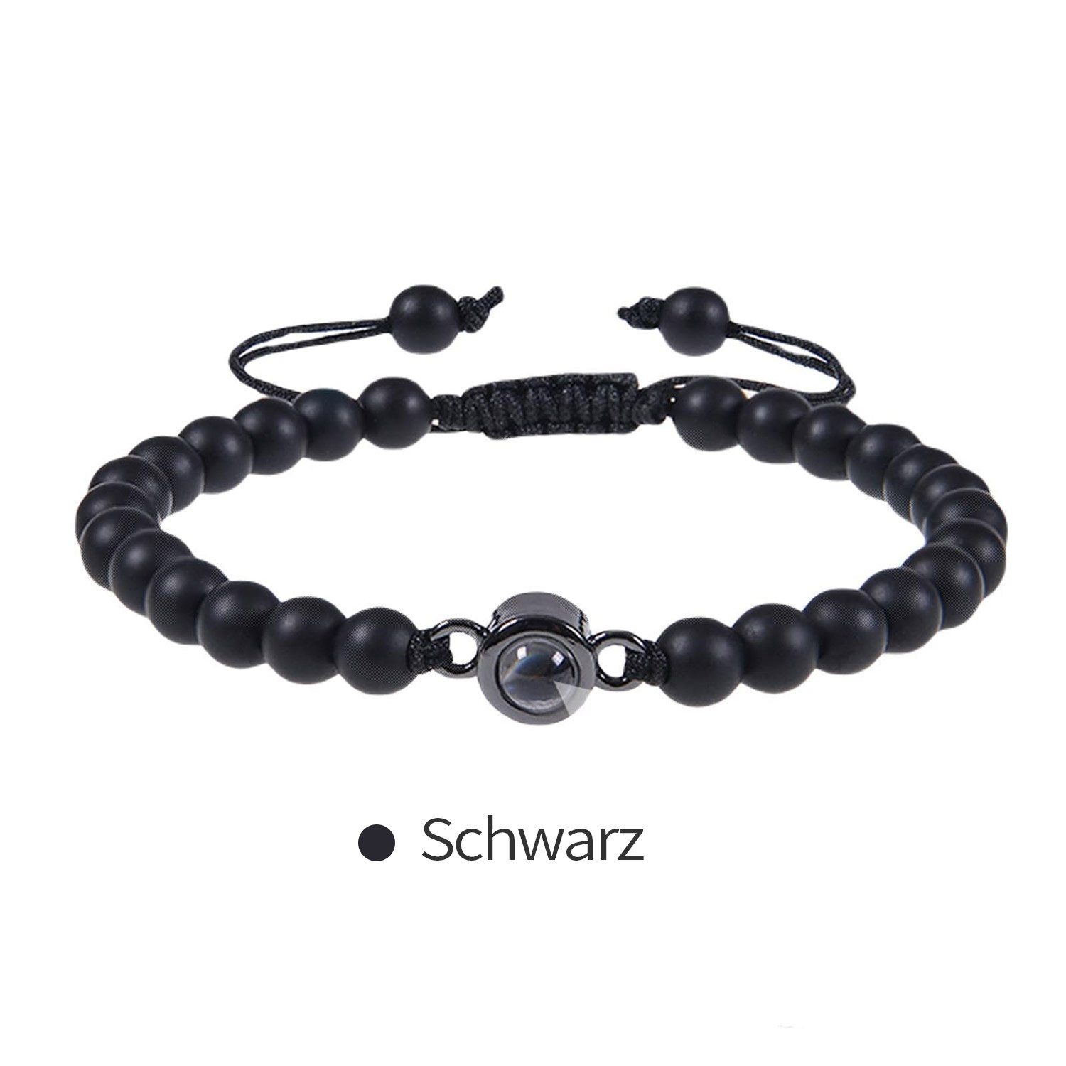 Sie Projektionsstein Geburtstagsgeschenk Perlenarmband 2 ein oder Schenken Armbänder, Paar ihm/ihr von Stücke MAGICSHE Jubiläums-