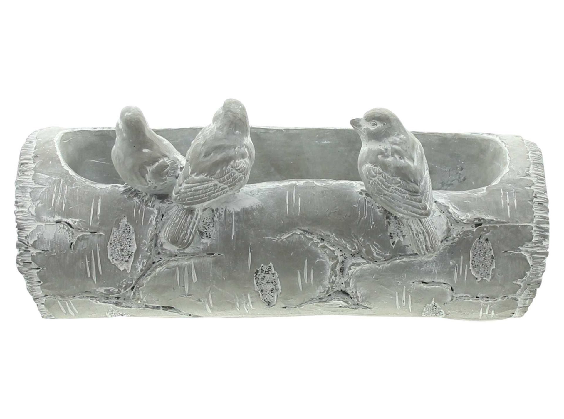 Home-trends24.de Vogeltränke Vogeltränke Baumstamm Garten Deko Outdoor Trinkstelle 25 cm