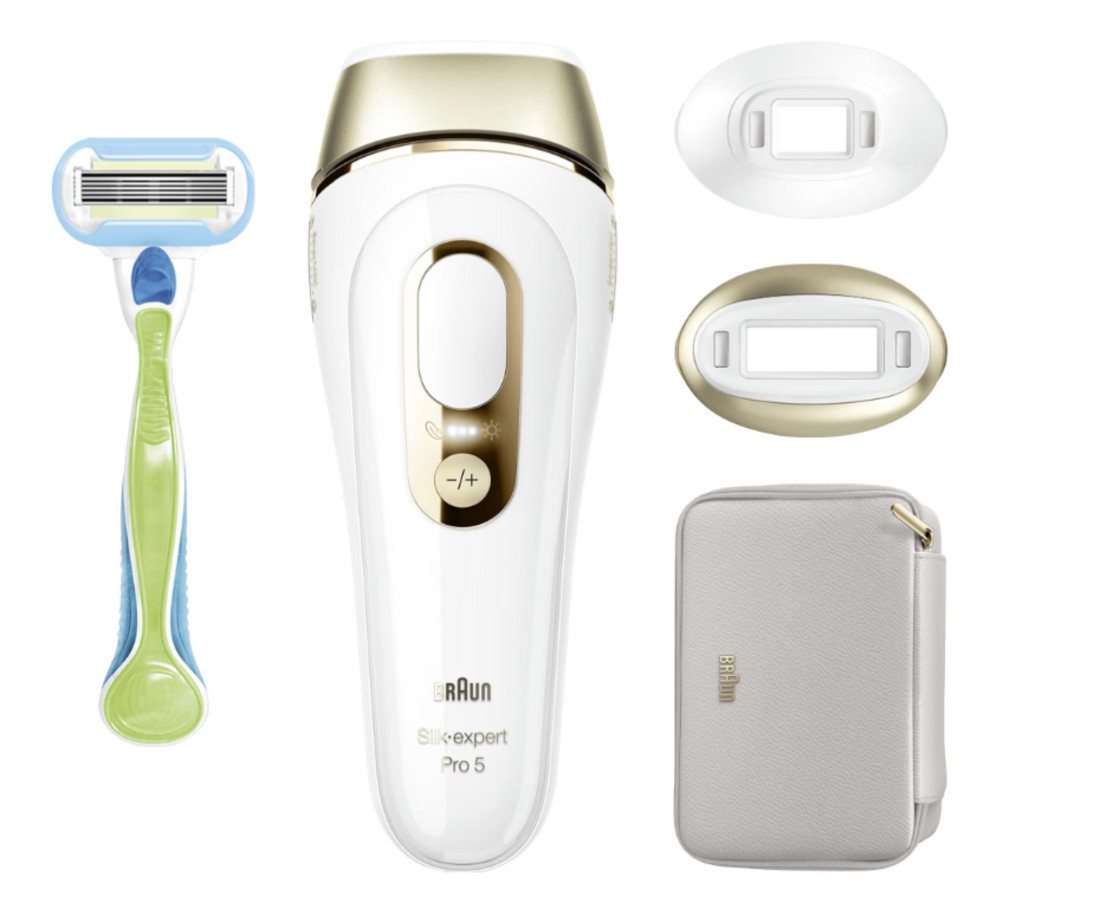 Braun IPL-Haarentferner Silk Expert Pro 5 PL5152 Haarentfernungsgerät, 400.000 Lichtimpulse, UV-Filter, Skin Pro 2.0 Sensor
