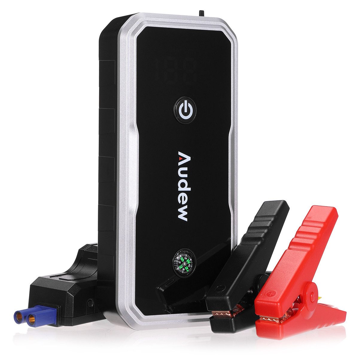 AUDEW 3000A Starthilfe Powerbank Starthilfegerät 14400 mAh, 12V Auto Starthilfe mit Großem LCD-Display, 3 Modi LED-Beleuchtung