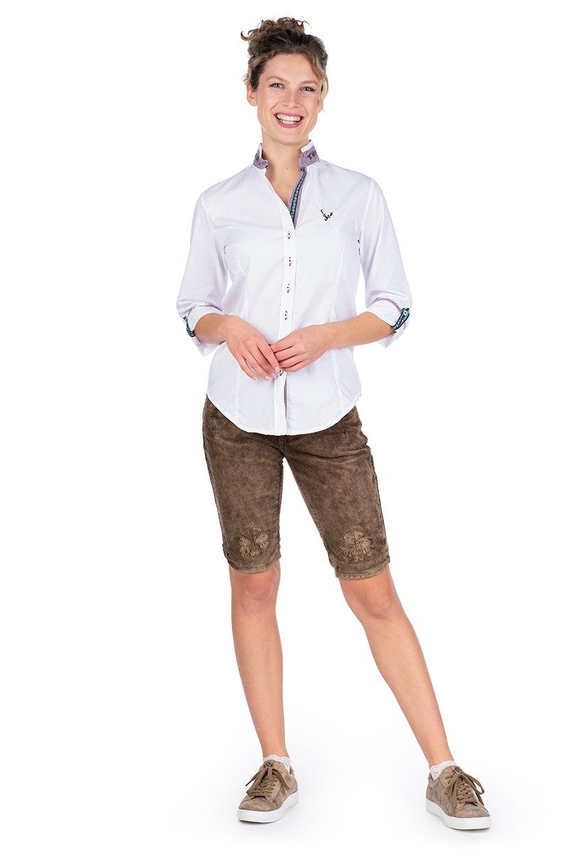 Orbis Textil GmbH & Co. KG Trachtenbluse Trachtenbluse - FILINA - weiß – Bild 3 von 3