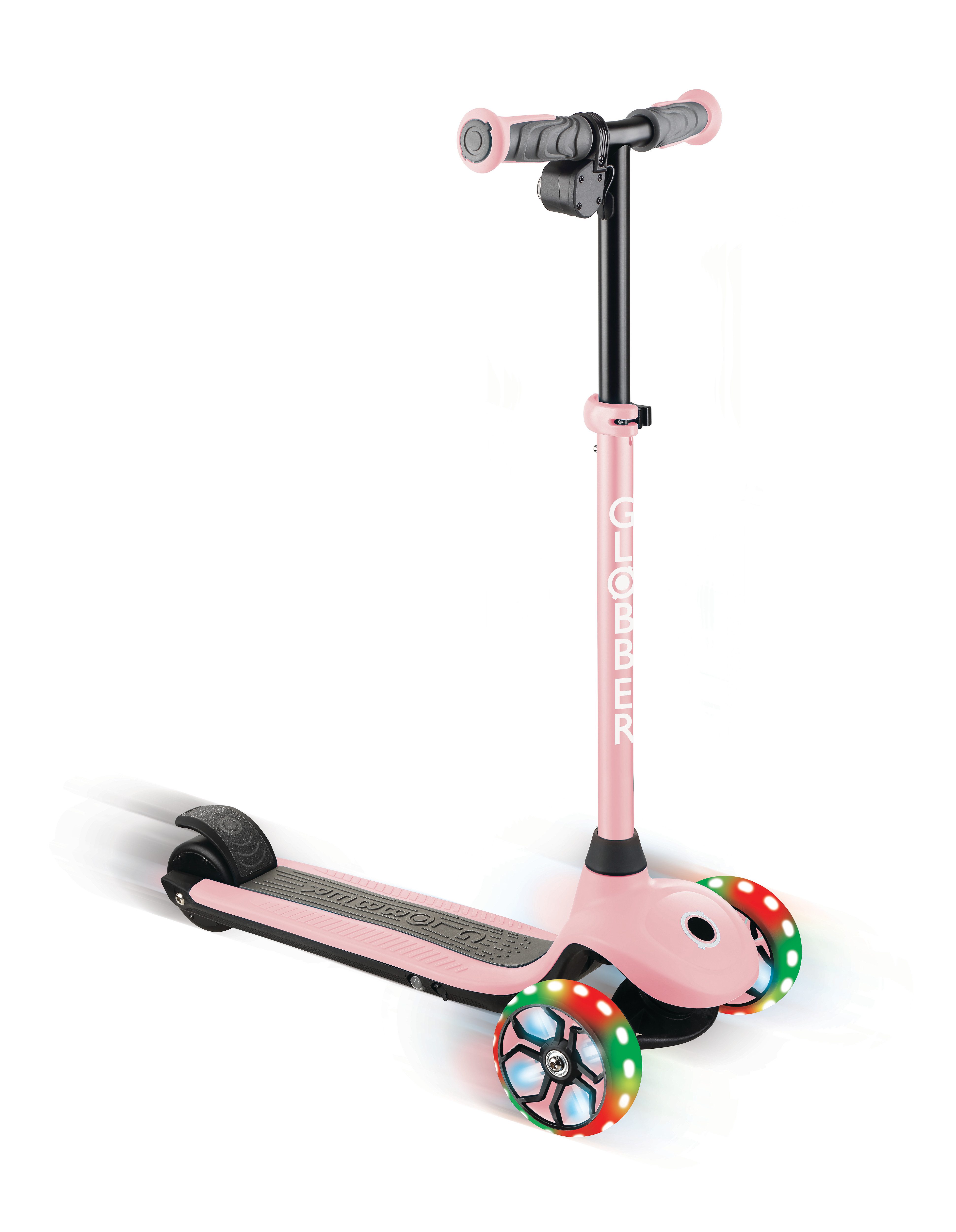 Globber E-Scooter ONE K E-MOTION 4 PLUS, mit Leuchtrollen, 10 km/h