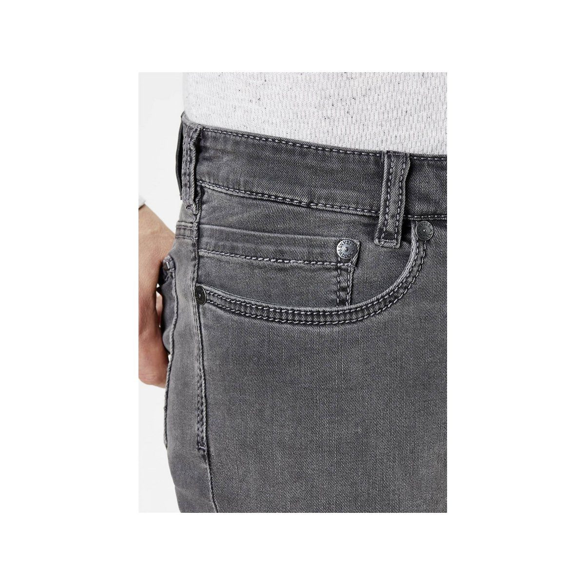 grau 5-Pocket-Jeans Paddock's (1-tlg)