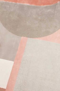 Teppich Teppich grau rosa D 240 cm, Zuiver, Höhe: 1 mm