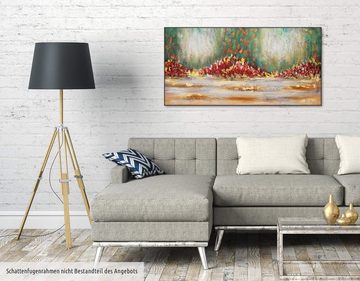 KUNSTLOFT Gemälde Girdle of Flowers 120x60 cm, Leinwandbild 100% HANDGEMALT Wandbild Wohnzimmer