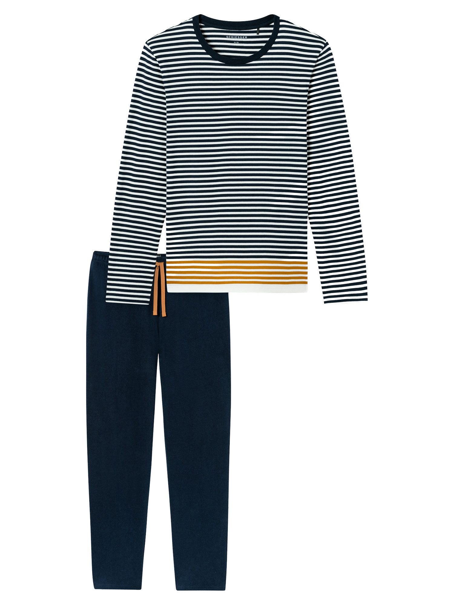 Schiesser Pyjama Casual Nightwear (2 tlg) schlafanzug schlafmode bequem günstig online kaufen