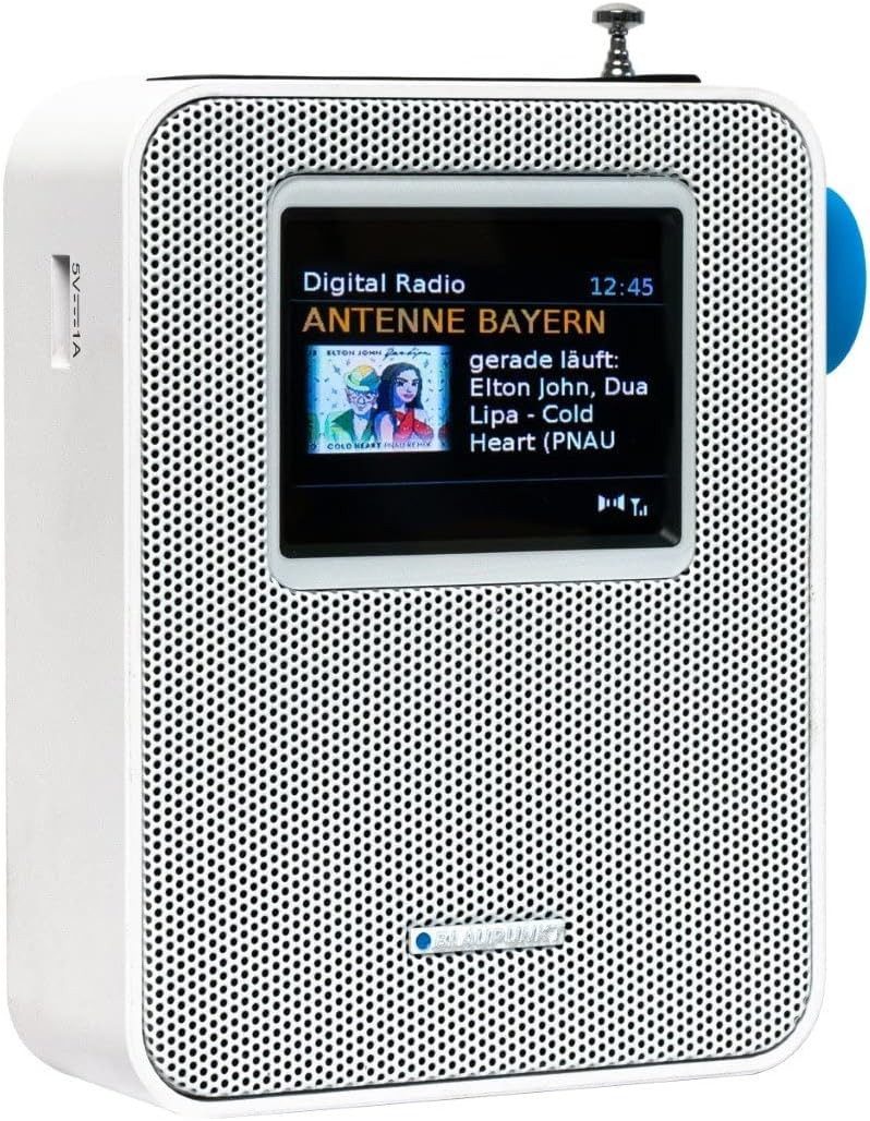 Blaupunkt PDB 200 Steckdosen-Radio (DAB+/FM, integrierte Uhr, platzsparend, modern)