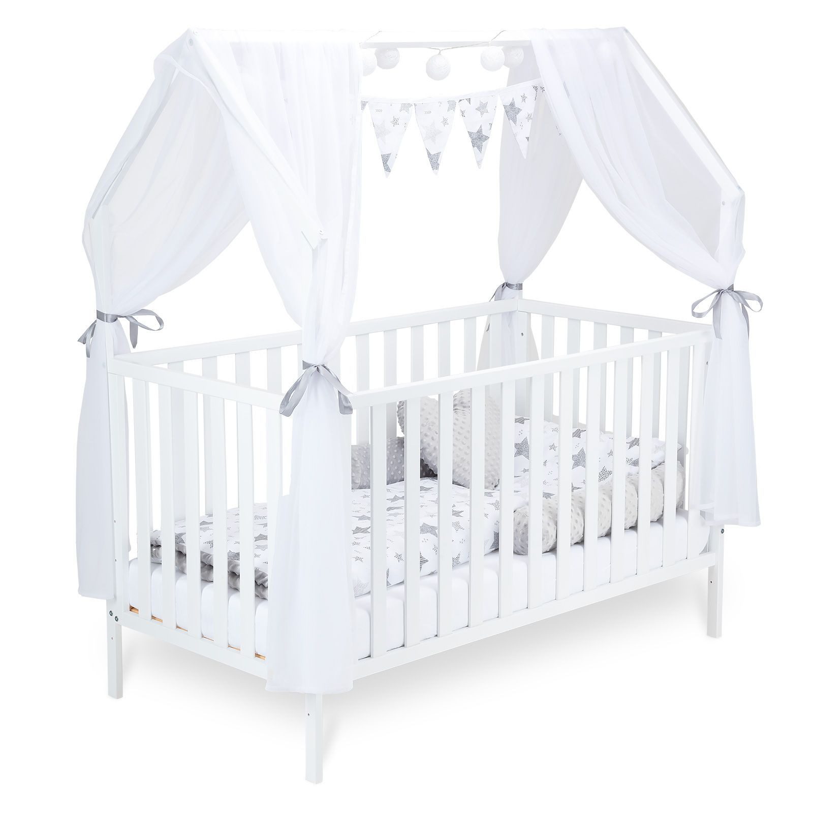 FabiMax Kinderbett Hausbett Schlafmütze 120x60, weiß günstig online kaufen