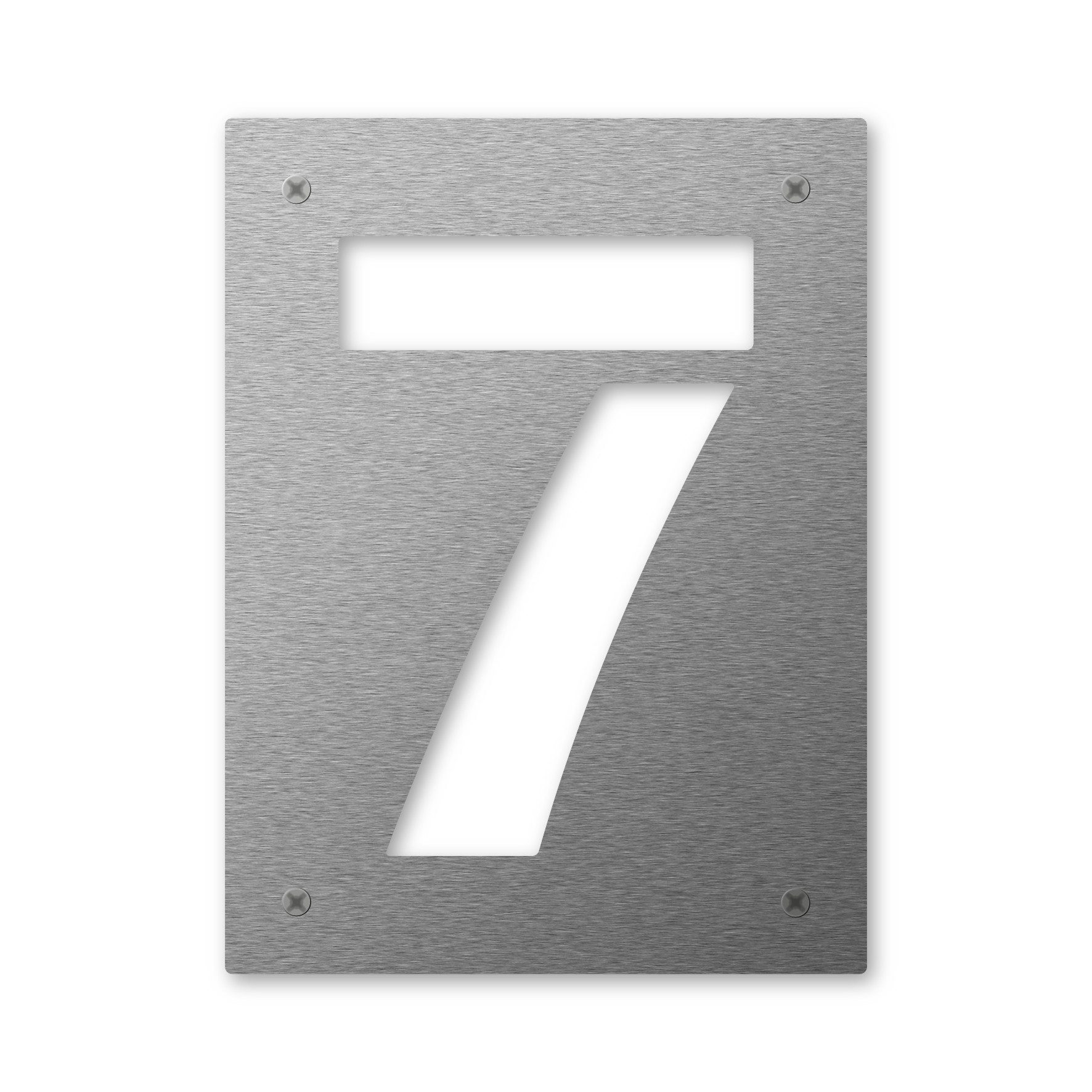 Keilbach Designprodukte Hausnummer cut.number.160, (inkl. Befestigungsmaterial, 1 St., 1 Ziffer), Edelstahl, Materialstärke 2 mm, inkl. Montagematerial