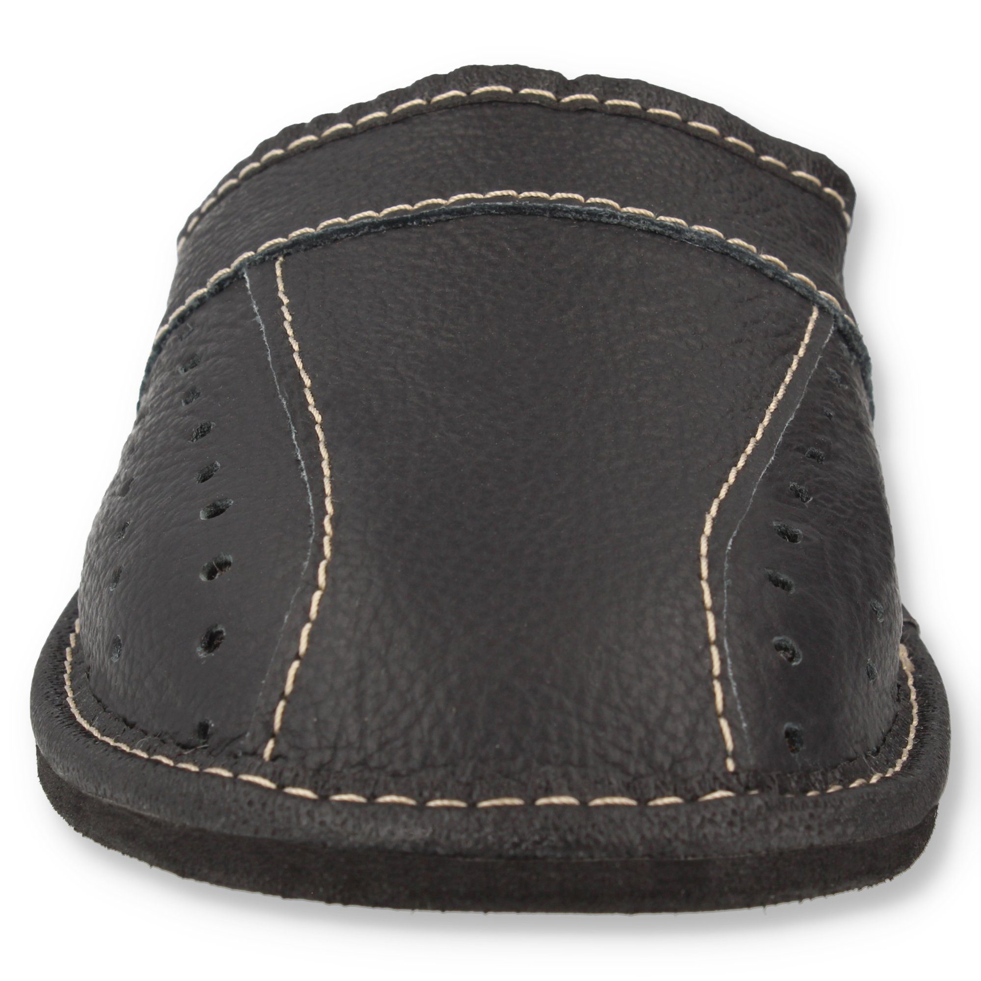 filsko Wolmar Herren Hausschuh (1 Paar, Obermaterial aus Leder) bis Schuhgröße 50, Pantoffeln, Slip-On
