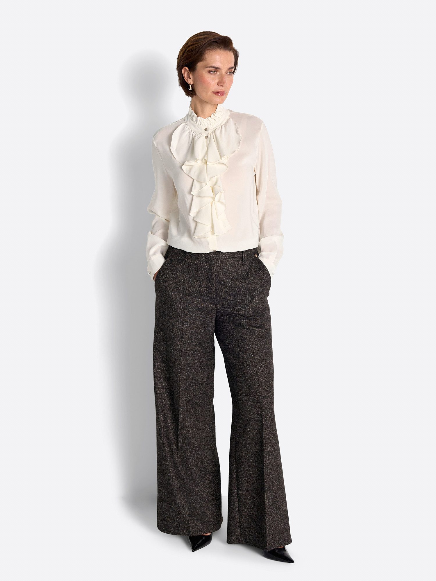 RICHROYAL Rüschenbluse Rich & Royal