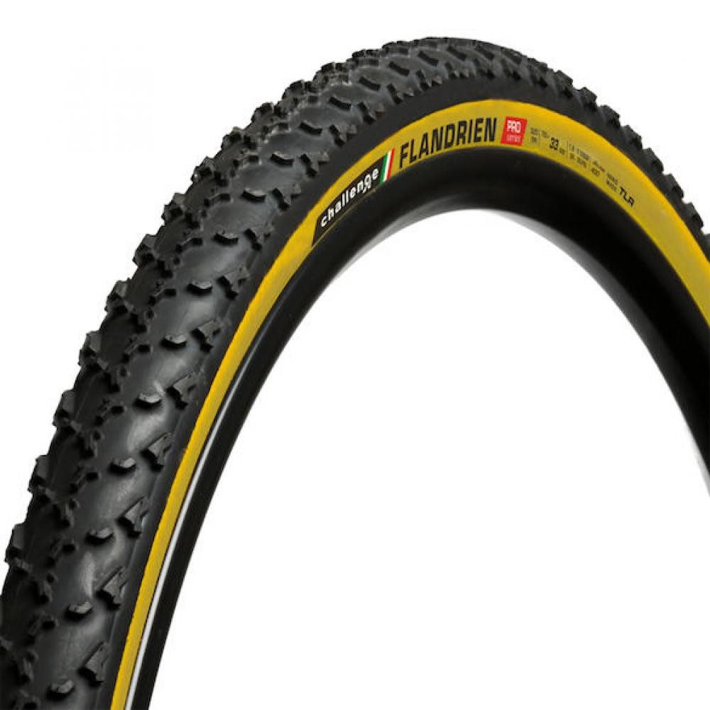 Challenge Fahrradreifen Challenge CX-Reifen Flandrien Pro Handmade TLR 33-622 Schwarz/braun -