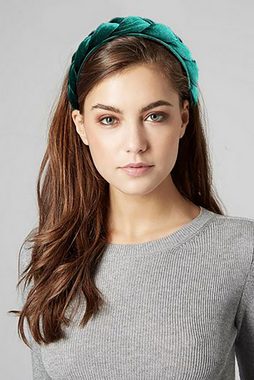 Fivejoy Haarreif Samt Geflochtener Haarreifen, 1-tlg., Damen Haarreif breit Vintage Harrband Mode Stirnbänder, Für Frauen