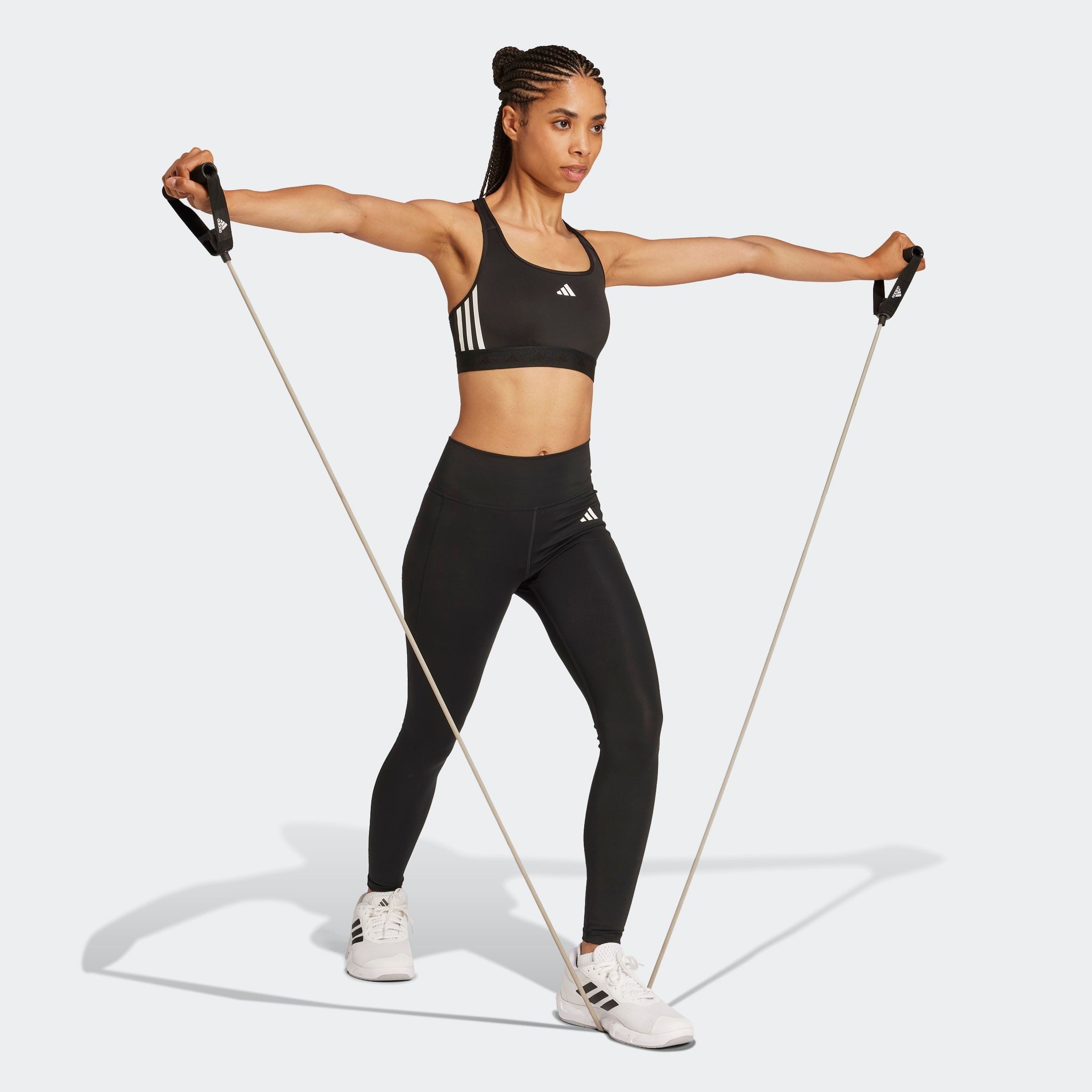 adidas Performance Sport-BH POWERREACT TRAINING MEDIUM-SUPPORT HYPERGLAM