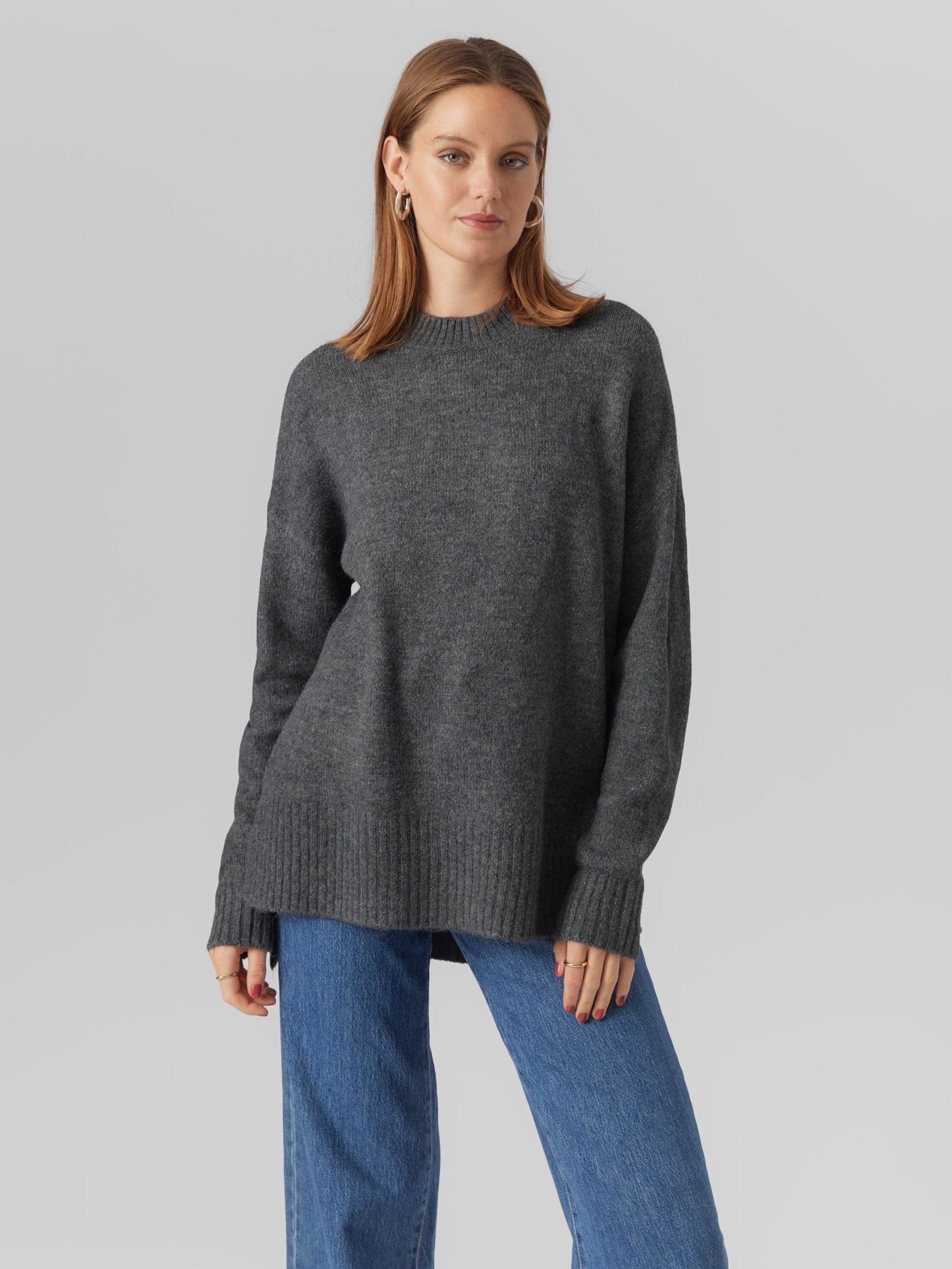 Vero Moda Rundhalspullover Lefile (1-tlg) Plain/ohne Details
