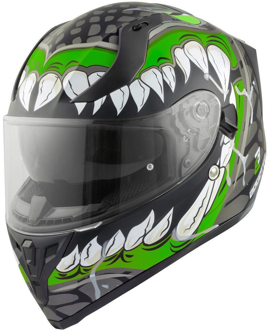 Bogotto Motorradhelm V128 Naga Helm, integriertes Sonnenvisier