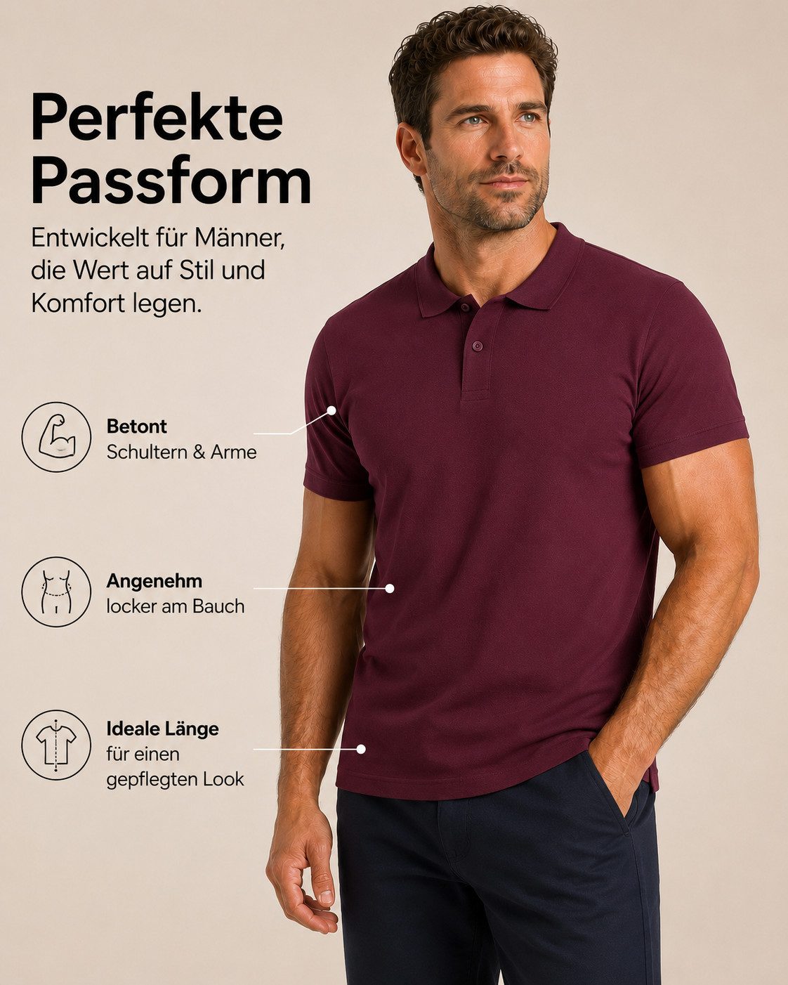 Sitztgut Poloshirt Premium Cotton Polo T-Shirt (1-tlg)