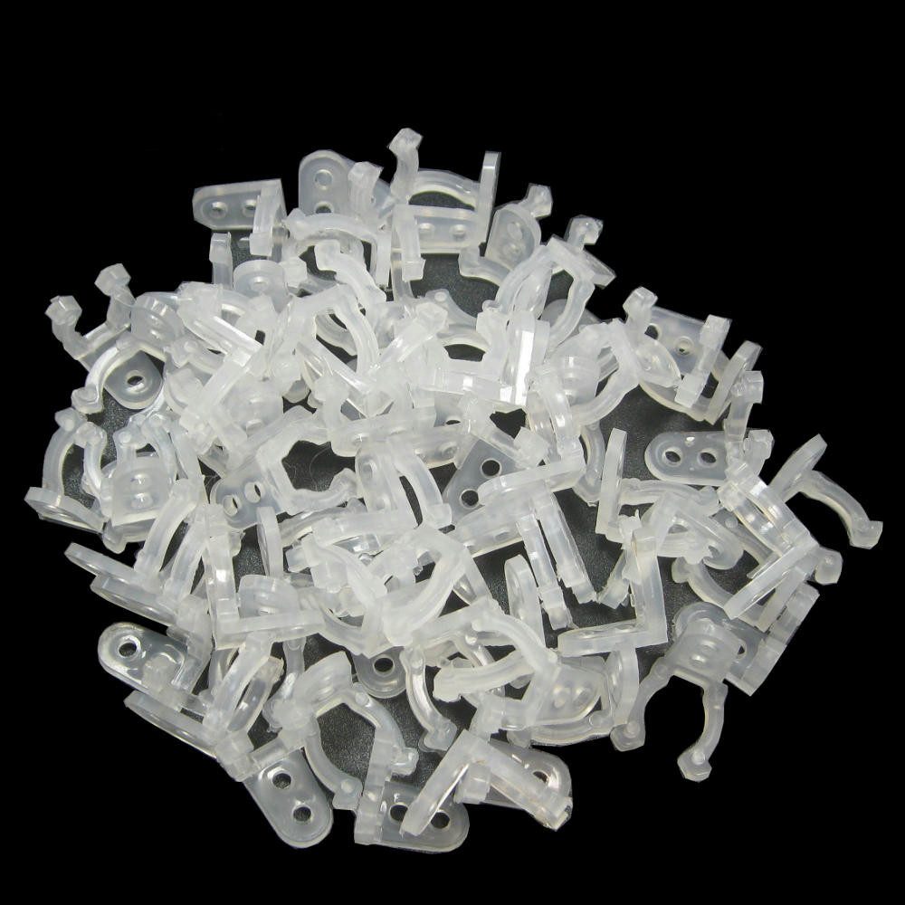 Trade-Shop LED-Lichterschlauch 50x/100x/200x Befestigungsclips für LED Lich günstig online kaufen