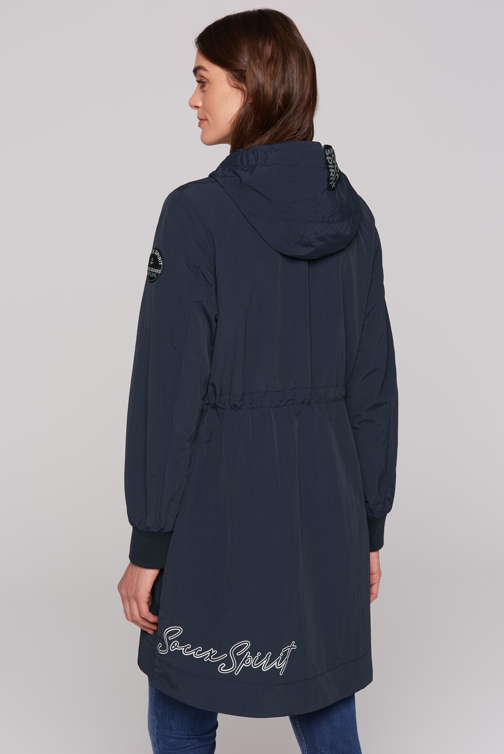 SOCCX Parka mit Rippbündchen im Ärmel