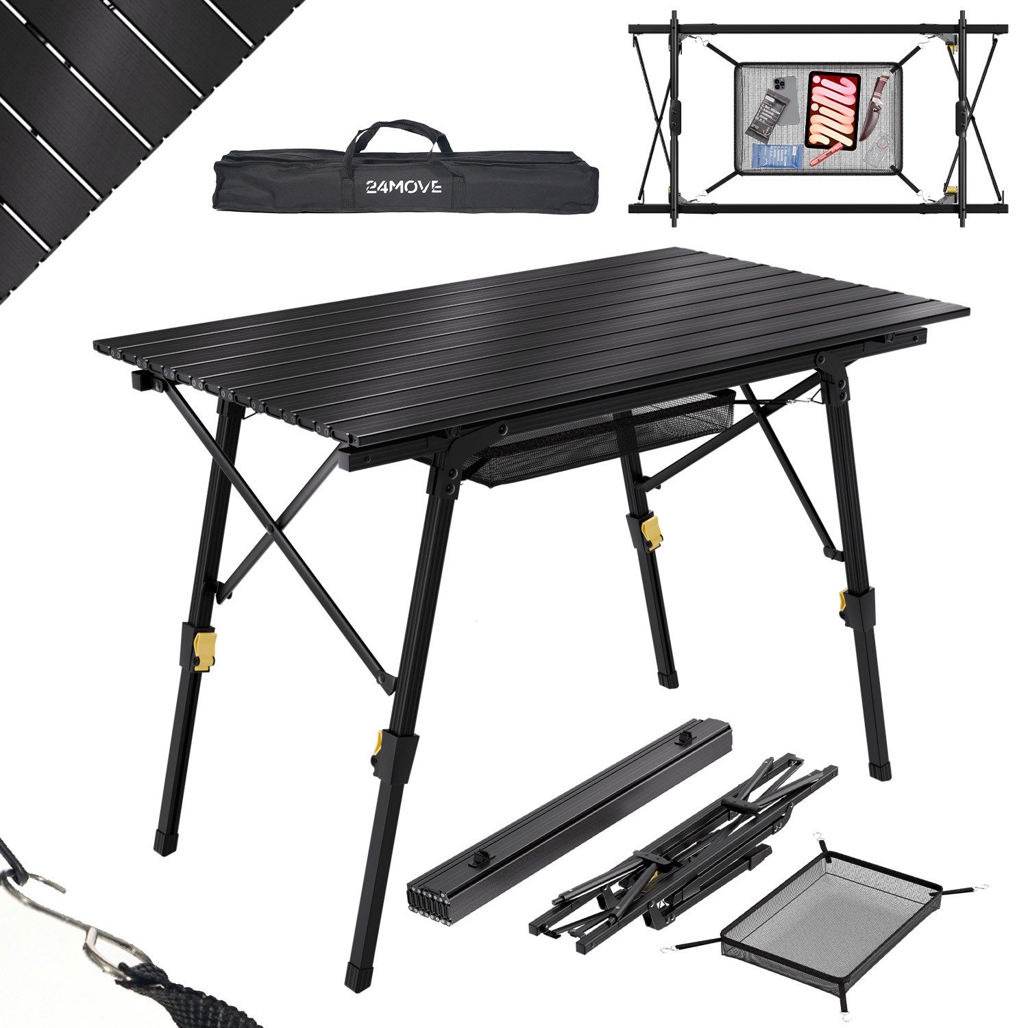 Klapptisch Tisch für Camping und Garten,Klapptisch aus Aluminium