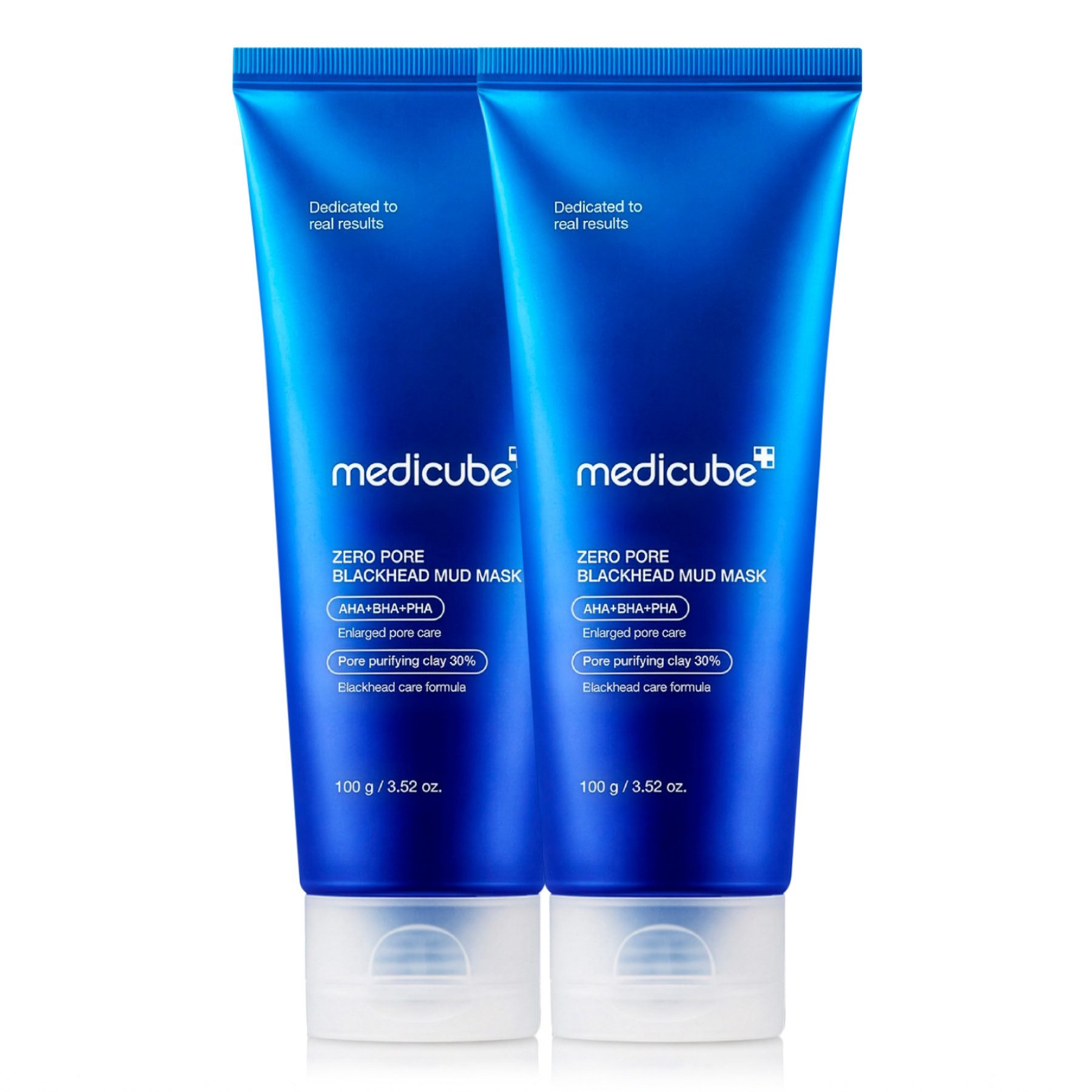 Medicube Gesichtsmaske Mitesser Porenreinigender Medicube Zero Pore Blackhead Mud Mask, 2-tlg., Akne, Mitesser, Übermäßiges Öl, Verstopfte Poren,Gesichtsmaske