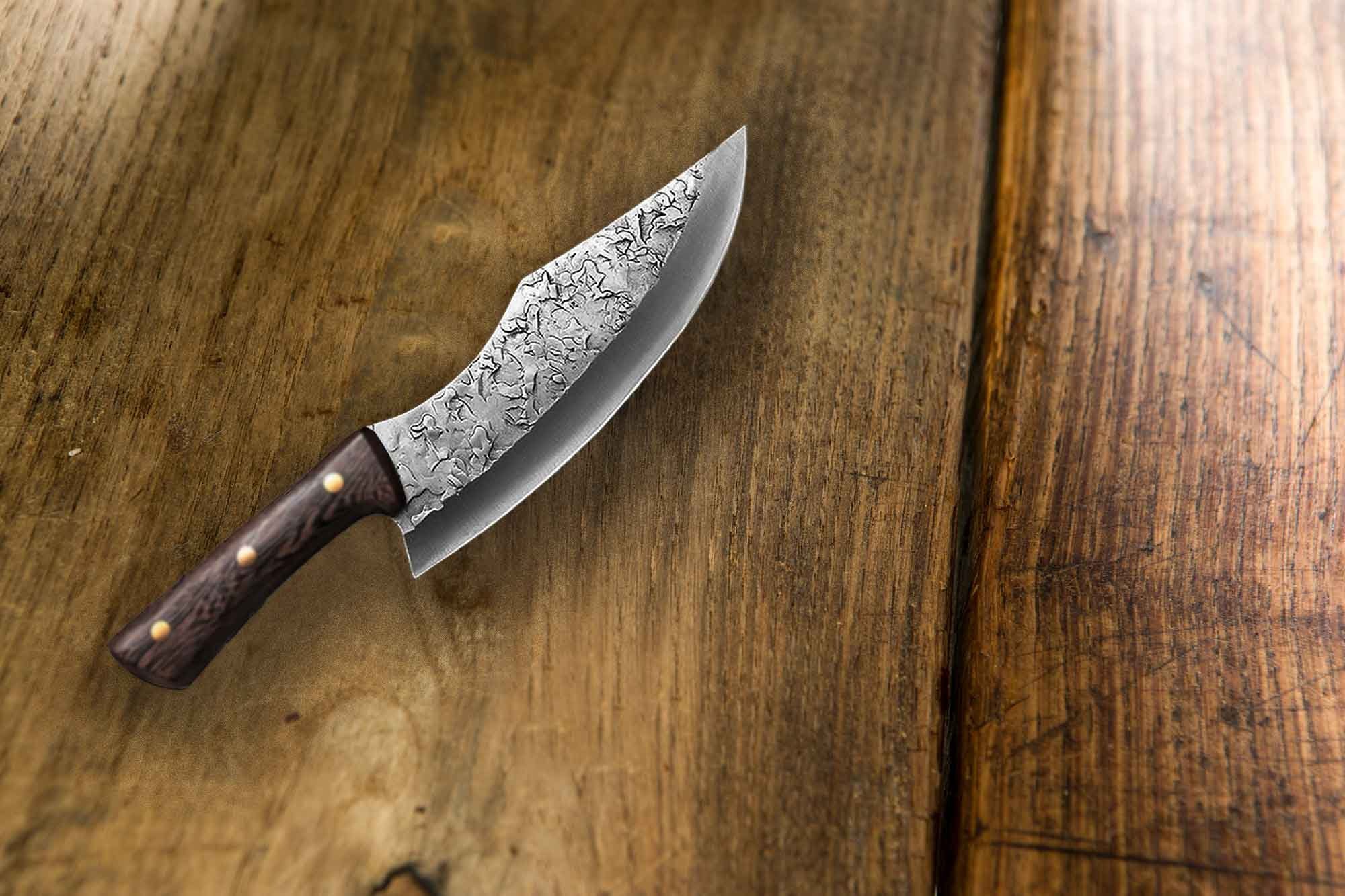 Muxel Asiamesser Exklusives Hackmesser mit Hammerschlag – Klein ...