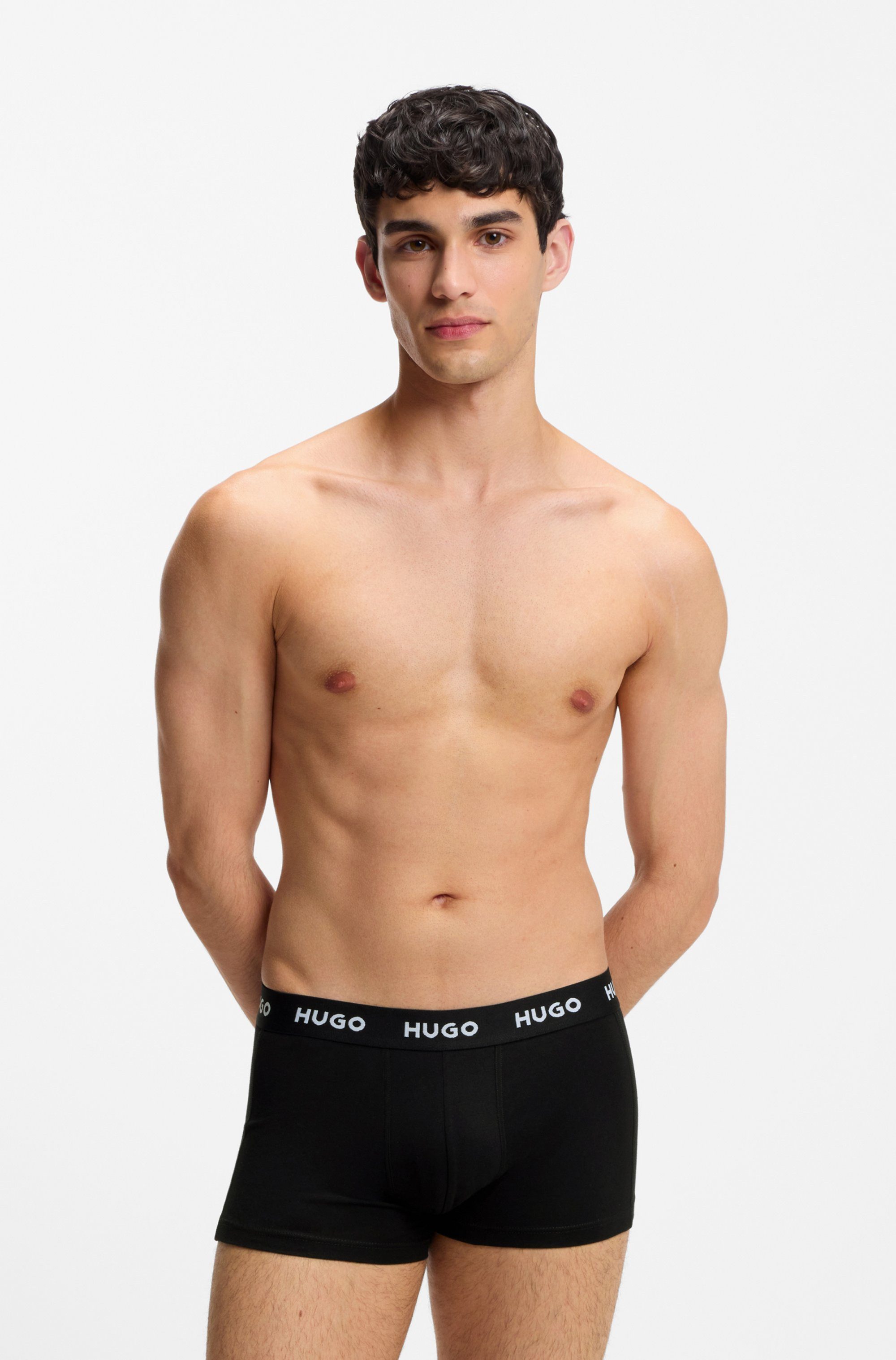 HUGO Trunk TRUNK TRIPLET DESIGN (Packung, 3-St) mit Logobund
