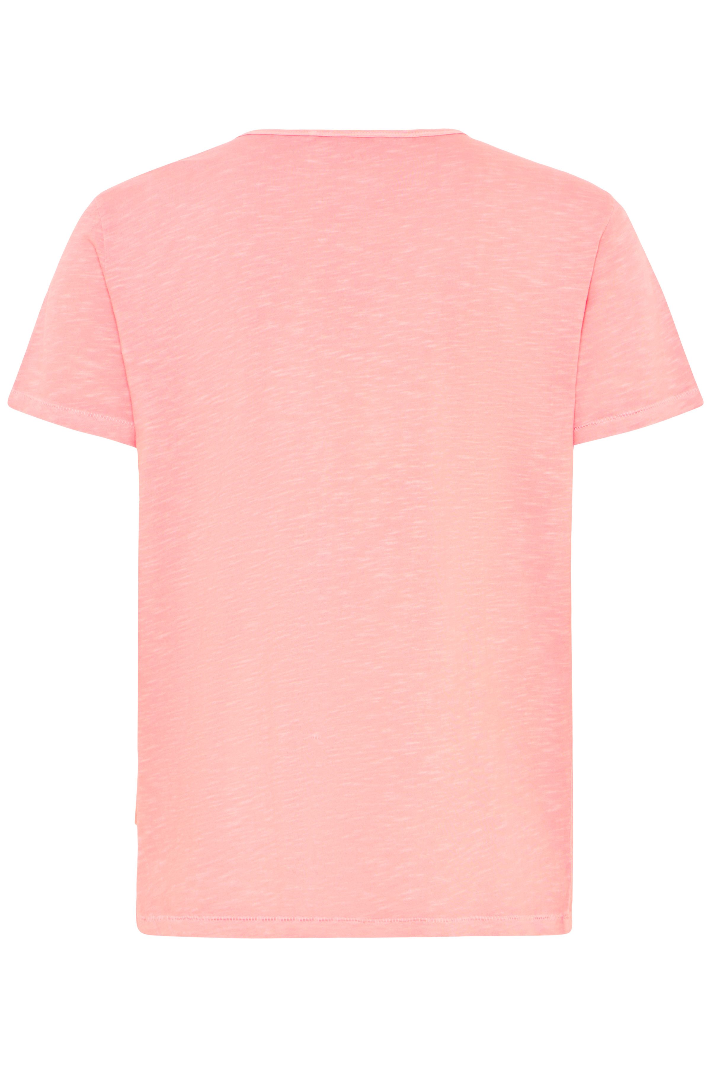 Blend T-Shirt BHAshton split neck tee mit Deko-Knopfdetail am Ausschnitt