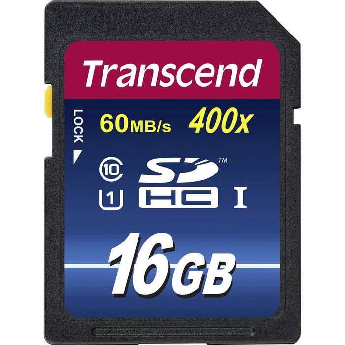 Transcend SDHC Karte 16GB Premium Class 10 UHS-I Speicherkarte TB9322