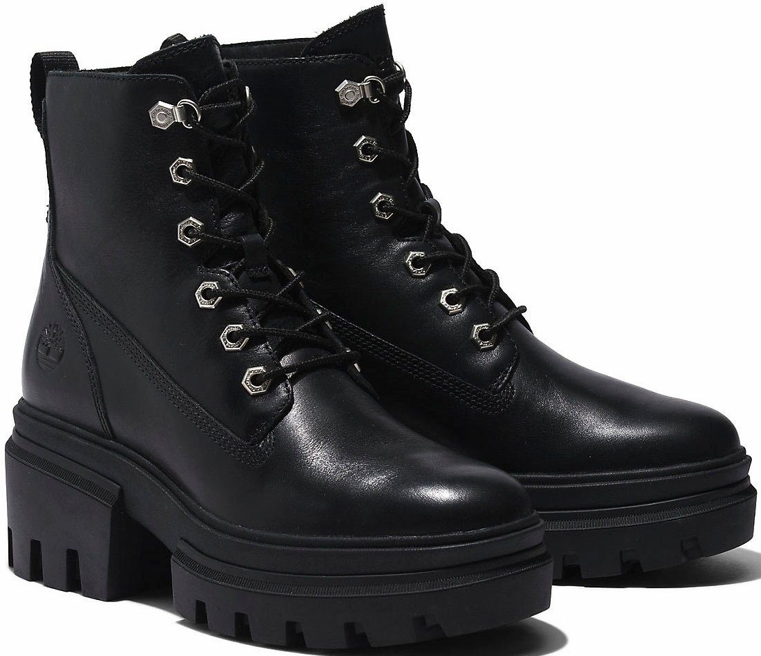 Boot Timberland LaceUp schwarz 6in Everleigh Schnürboots