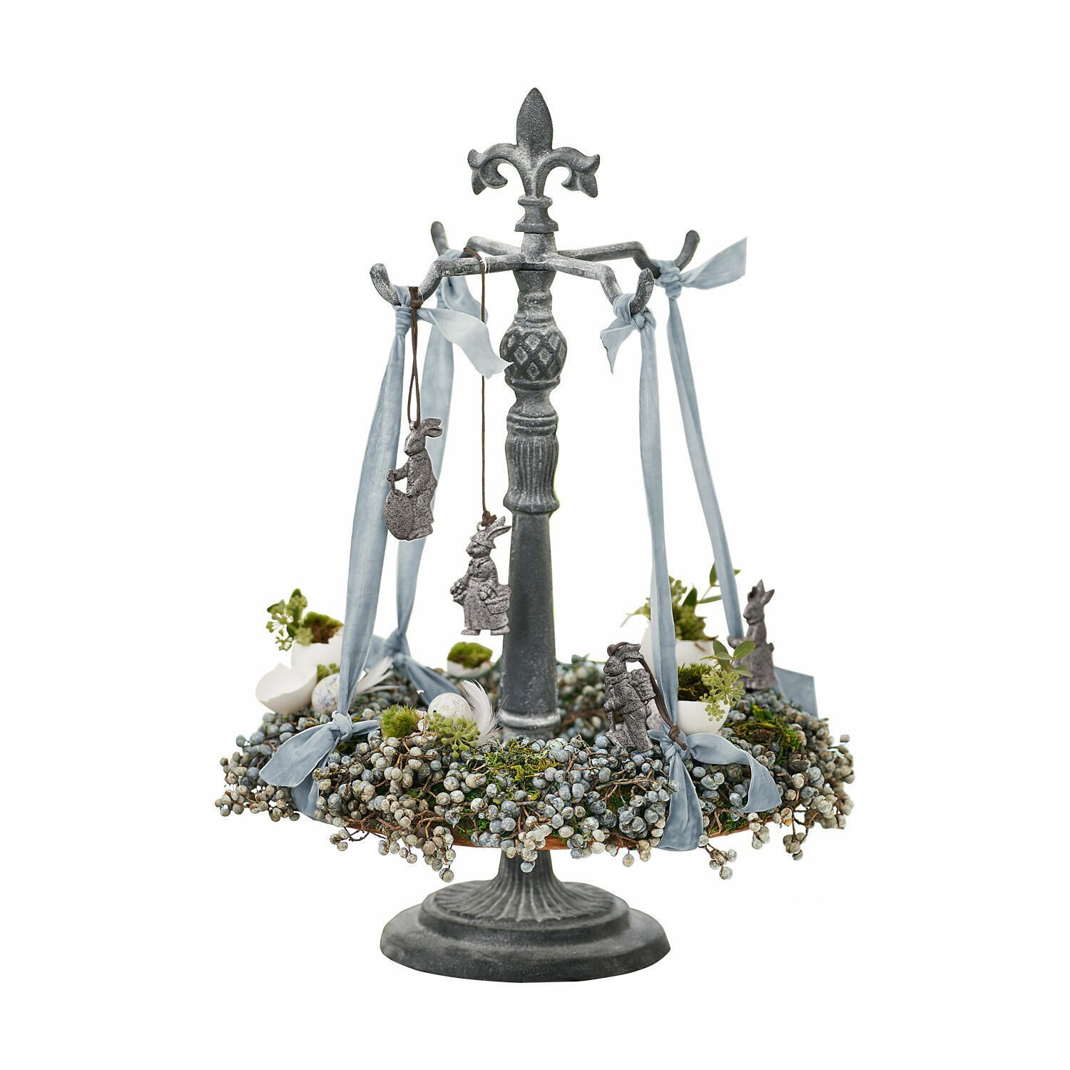 Mirabeau Adventskranz Kranzständer Antwan antikgrau günstig online kaufen
