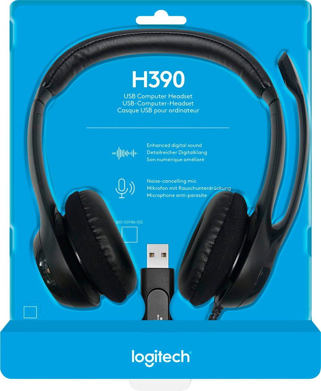 PC-Headset Logitech Headset kabelgebundenes H390