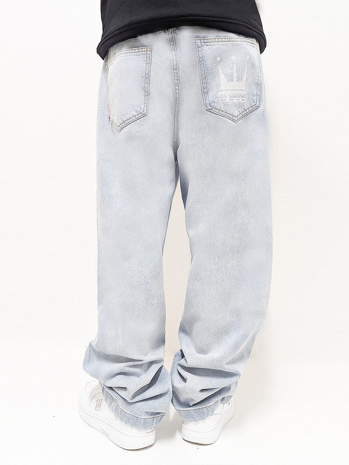 DADA Supreme Regular-fit-Jeans Supreme Pants mit Logo-Stitching Baggy Denim günstig online kaufen