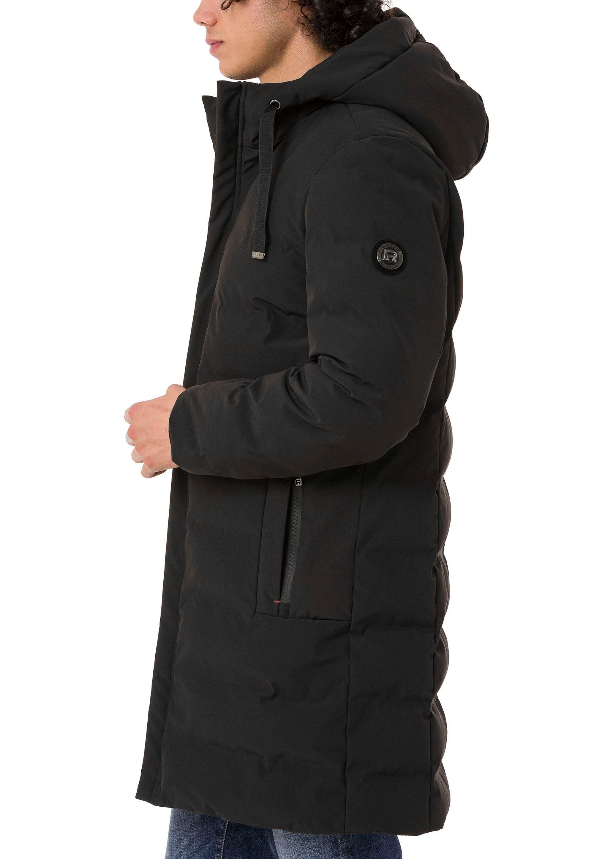 RedBridge Steppmantel mit Kapuze und Reißverschluss Wärmende Winterjacke Wattierte Füllung für zuverlässige Wärme – Bild 3 von 5