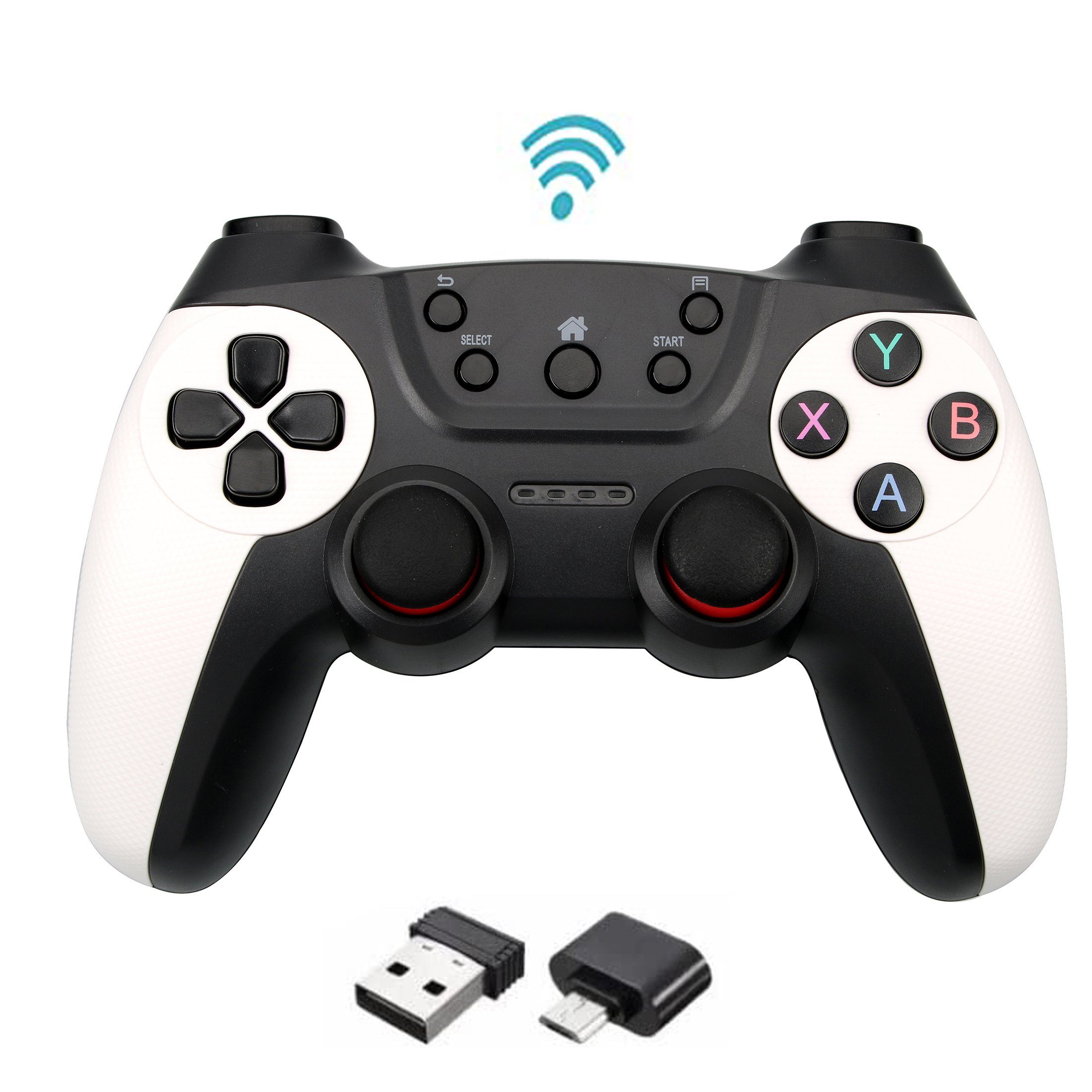Tadow Android Gamepad,Gamecontroller,2.4G drahtlose Übertragung,Wireless  Gamepad (für Android/PC/PS2/PS3/Switch)