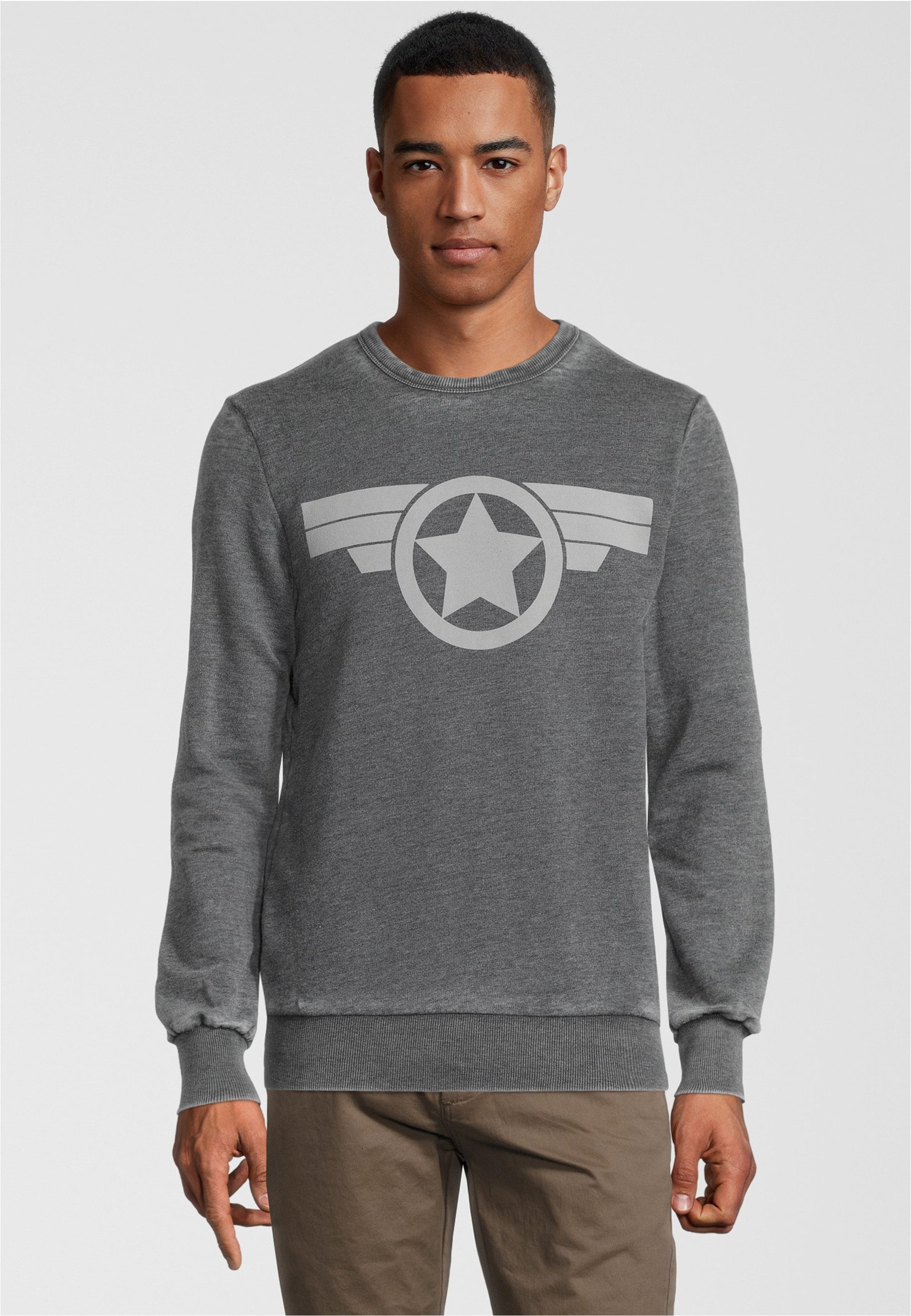 Recovered Sweatshirt Marvel Captain America (1-tlg) mit coolem Marvel-Print
