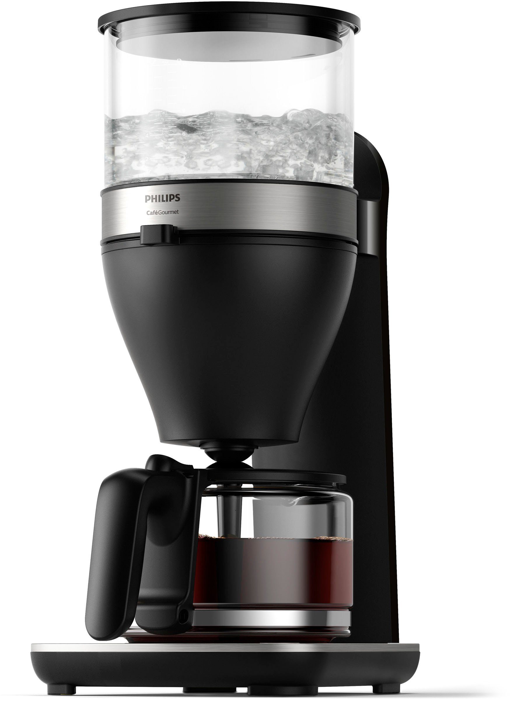 Philips Filterkaffeemaschine Café Gourmet HD5416/60, 1,25l Kaffeekanne, Tropfstopp und Abschaltfunktion, Direkt-Brüh-Prinzip