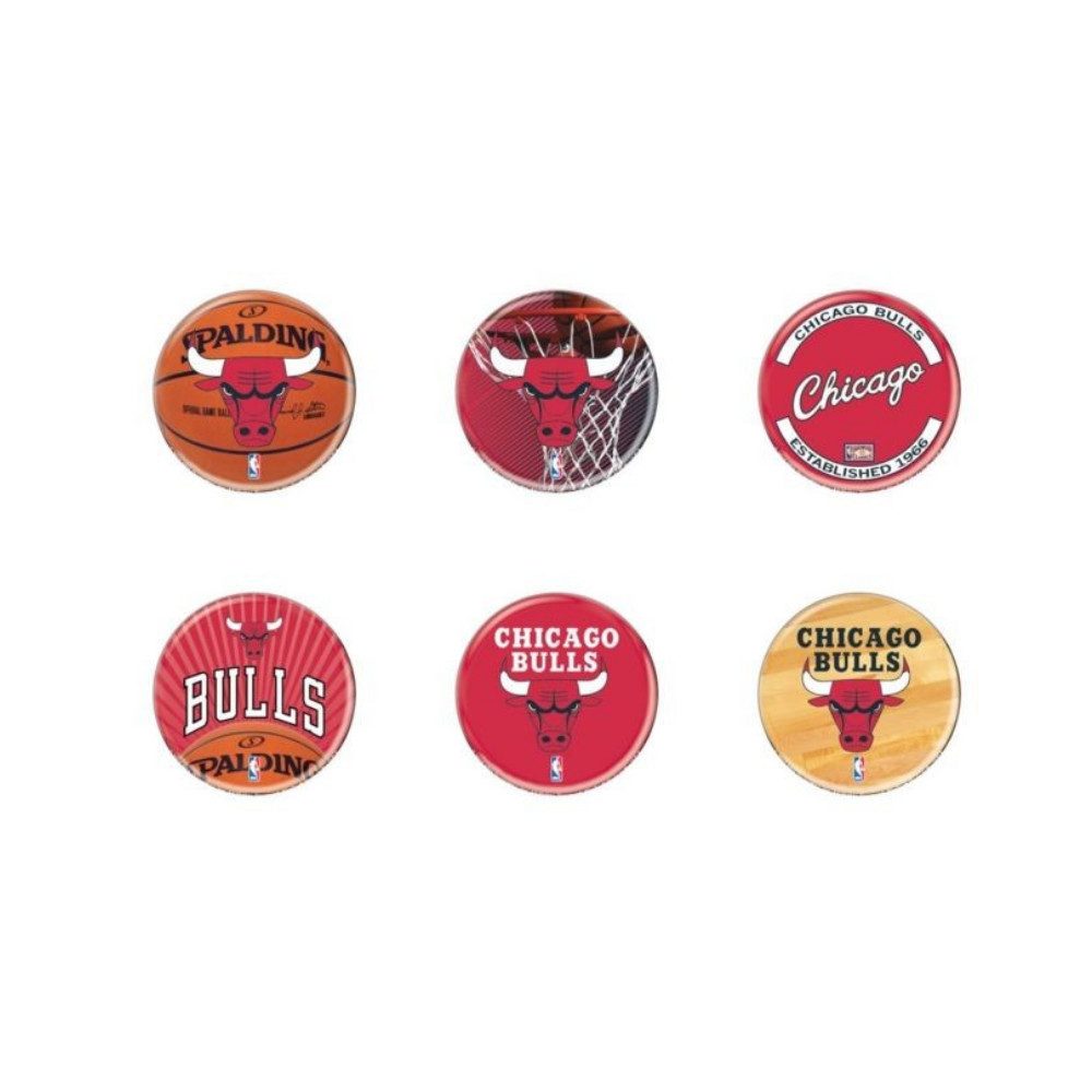 Chicago Bulls Pins Chicago Bulls Button 6er Pack