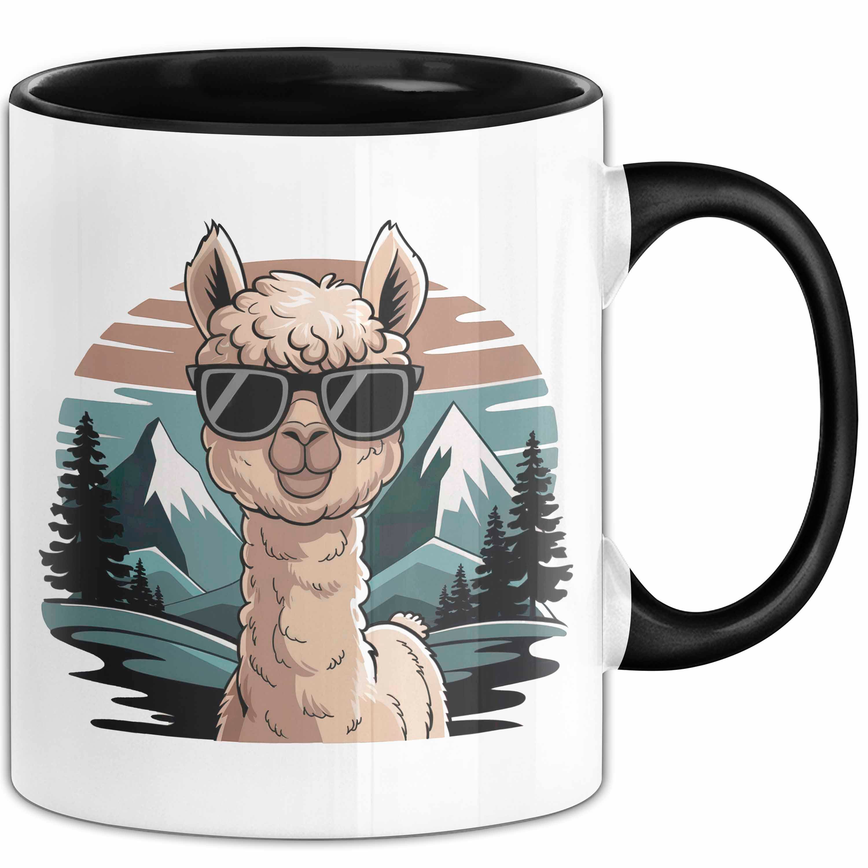 Trendation Tasse Alpaka Liebhaber Tasse Geschenkidee für Tierfreunde