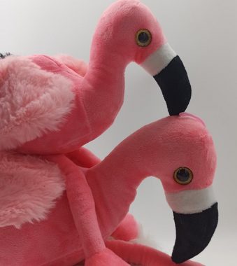 soma Kuscheltier Kuscheltier XXL 45 cm Plüsch Flamingo pink Plüschtier XXL Plüsch (1-St), Super weicher Plüsch Stofftier Kuscheltier für Kinder zum spielen