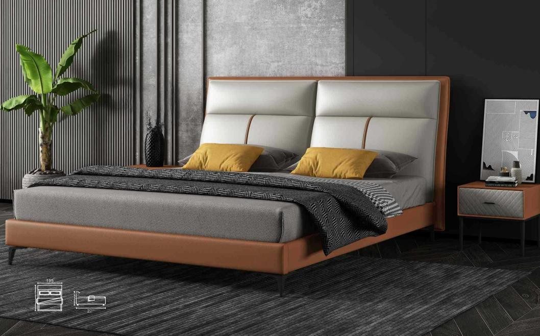 JVmoebel Polsterbett Polster Doppelbett für das Schlafzimmer - Bettgestell gemütlich, Made in Europa