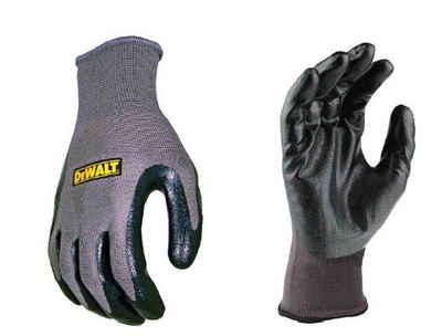 DeWalt Montage-Handschuhe »DPG66LEU Arbeitshandschuh Nitril Größe L (Nr. 10)« Schutzhandschuhe, Arbeitshandschuh, Gartenhandschuh, Arbeitsschutz