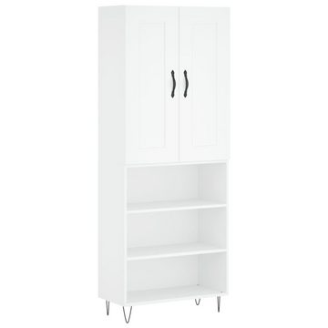 vidaXL Highboard Highboard Weiß 69,5x34x180 cm Spanplatte