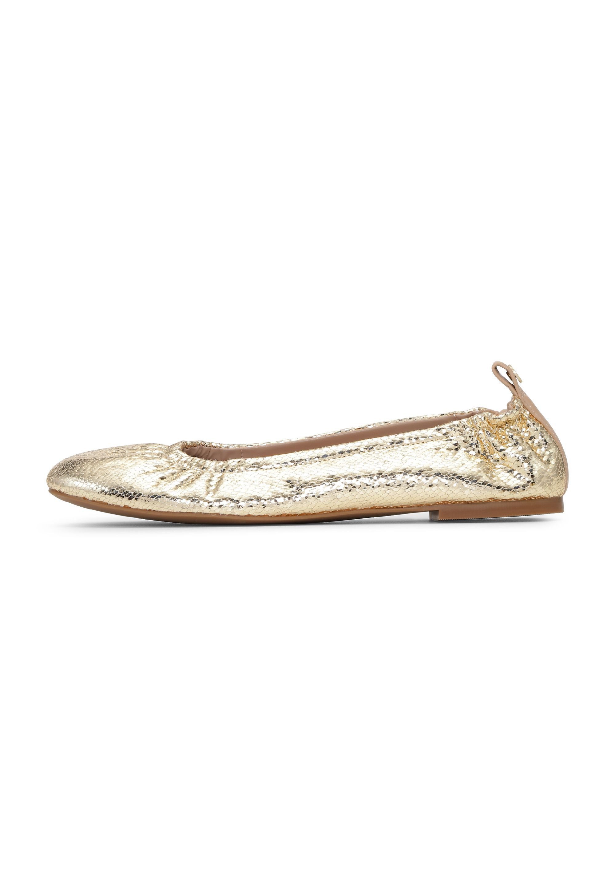Ilse Jacobsen PANORA01 Ballerina Ballerina, flexibel, PU metallic, TPR-Sohle, modern, bequem